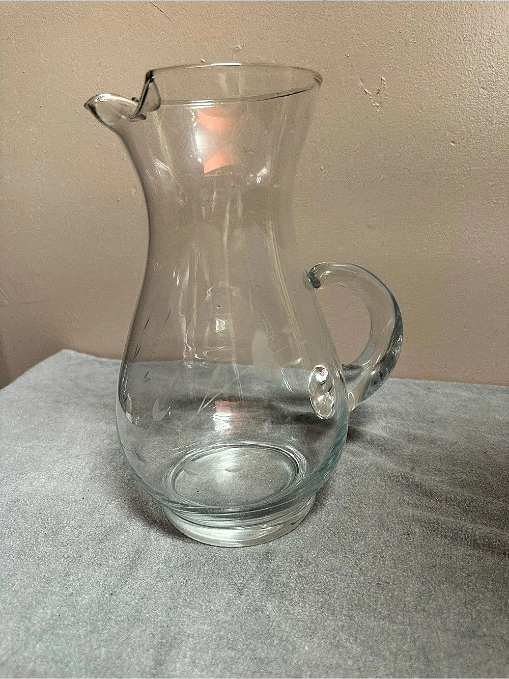Clear Glass Pitcher